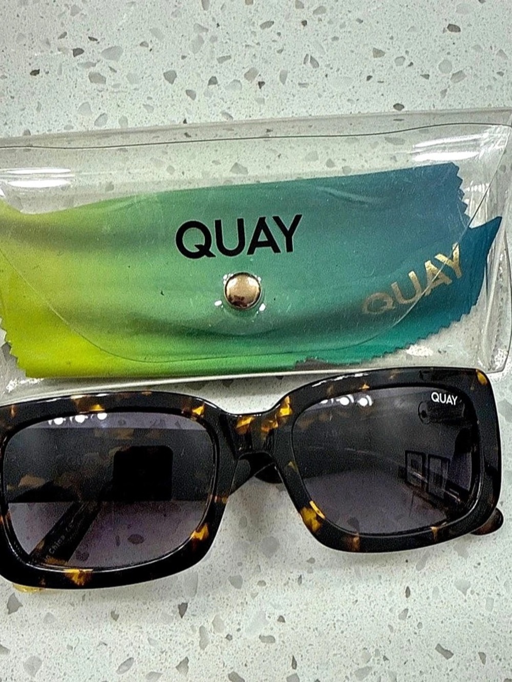 QUAY Women's Tortoiseshell Sunglasses